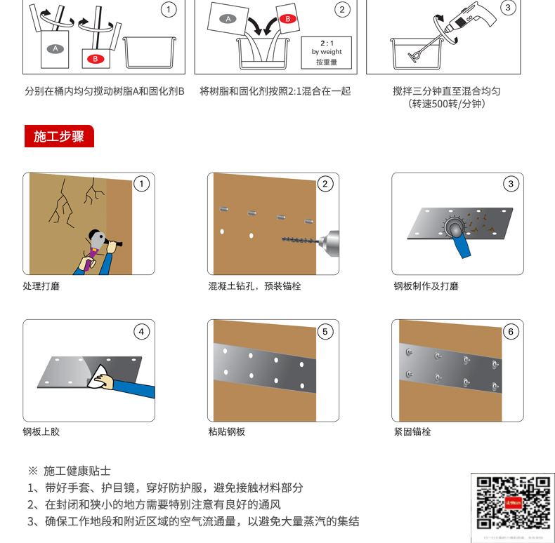 包钢两当粘钢加固施工过程